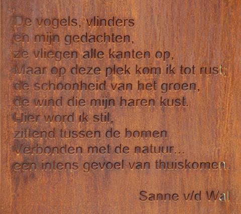 gedicht van Sanne van der Wal